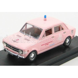 RIO MODELS FIAT 128 4 DOOR - 4 PORTE CROCE ROSA CELESTE SERVIZIO MEDICO PEDIATRICO 1971 - PINK 1/43
