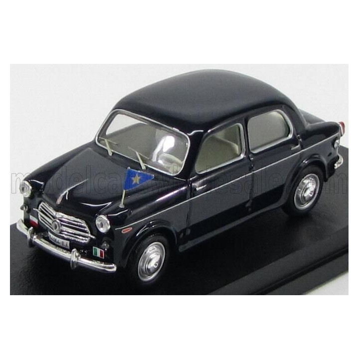 RIO MODELS FIAT 1100 103TV ESERCITO ITALIANO 1955 AUTO DEL GENERALE - MILITARY COMMAND CAR - BLACK 1/43