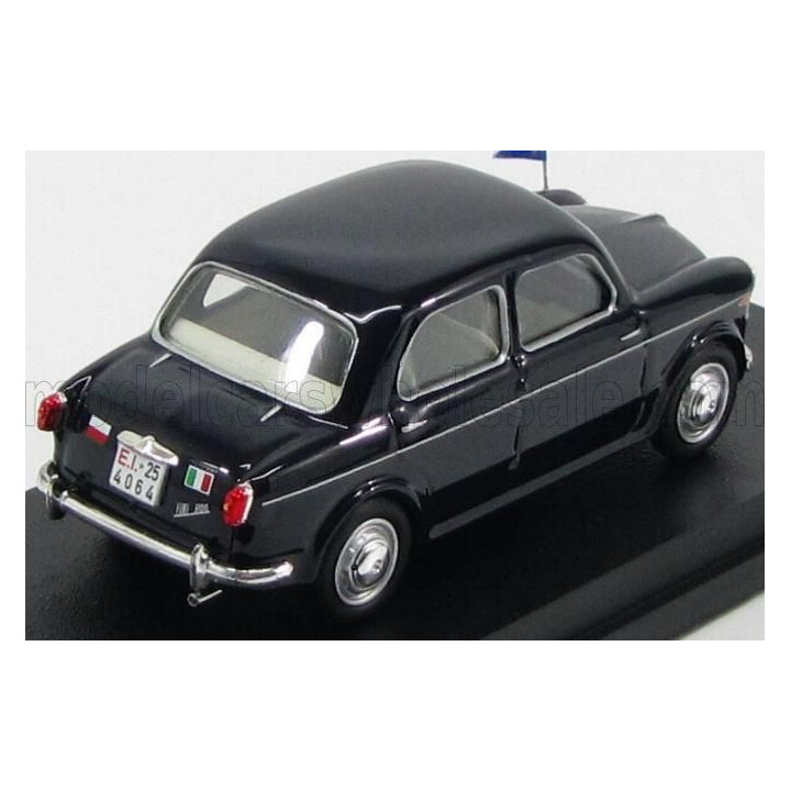 RIO MODELS FIAT 1100 103TV ESERCITO ITALIANO 1955 AUTO DEL GENERALE - MILITARY COMMAND CAR - BLACK 1/43