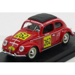 RIO MODELS VOLKSWAGEN BEETLE N 262 RALLY CARRERA PANAMERICANA 1954 JAN WIERS - RENE WIERS - RED 1/43