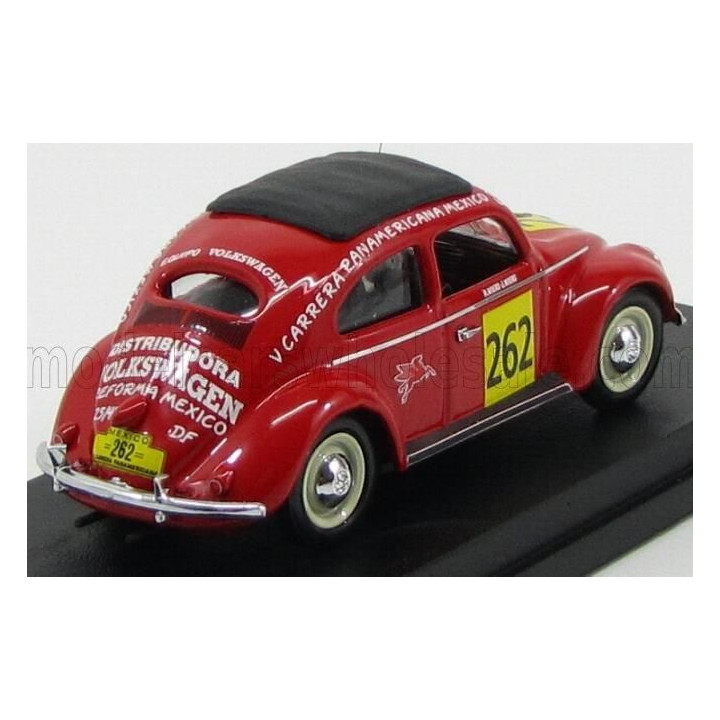 RIO MODELS VOLKSWAGEN BEETLE N 262 RALLY CARRERA PANAMERICANA 1954 JAN WIERS - RENE WIERS - RED 1/43