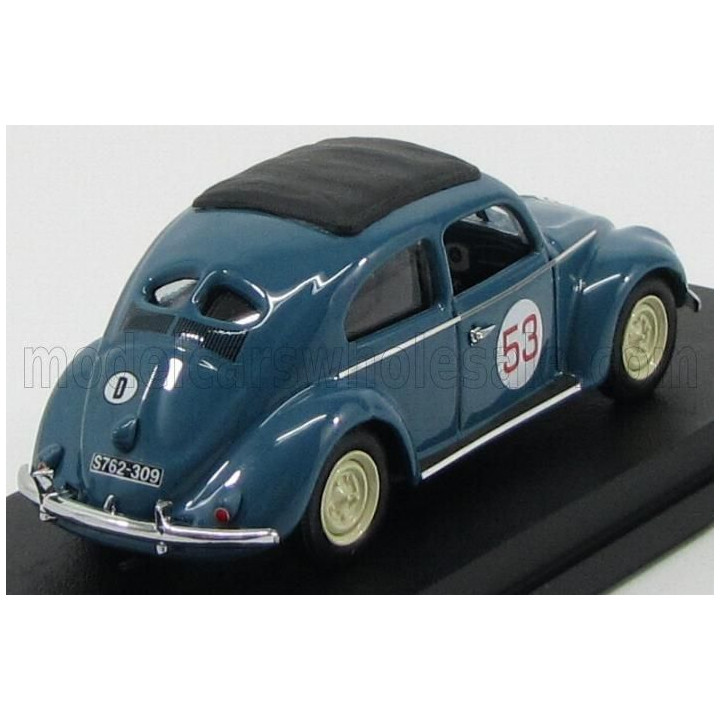 RIO MODELS VOLKSWAGEN BEETLE N 53 NURBURGRING 1954 W.VON TRIPS - BLUE 1/43
