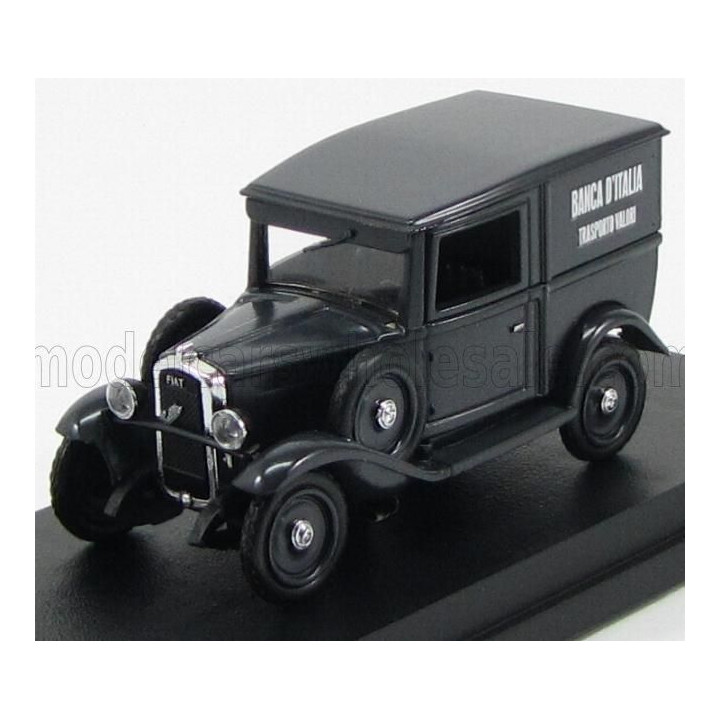 RIO MODELS FIAT BALILLA VAN 1936 - TRASPORTO VALORI BANCA D'ITALIA - BLACK 1/43