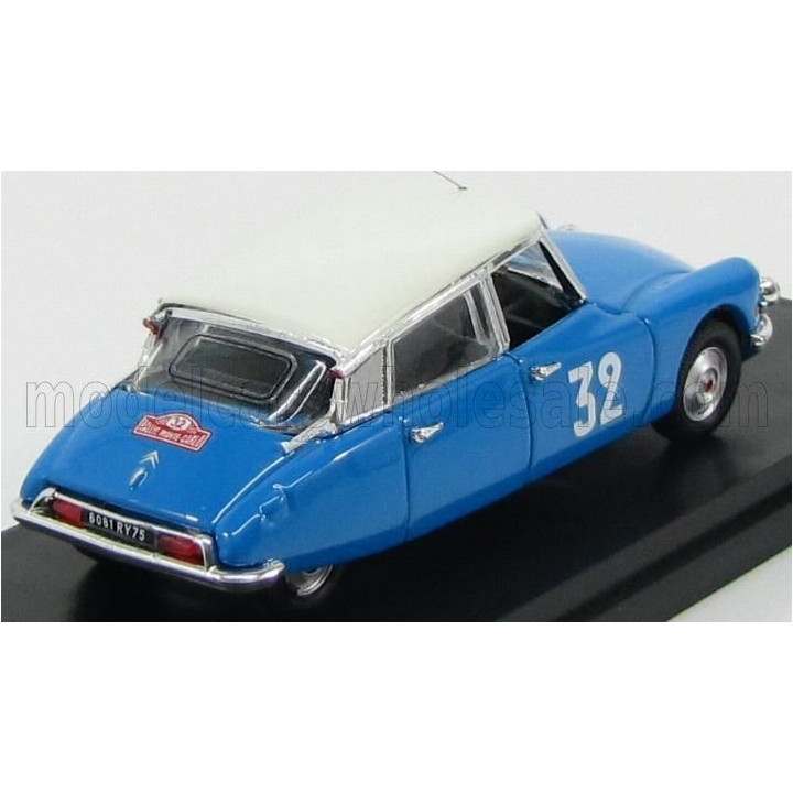 RIO MODELS CITROEN DS21 N 32 WINNER RALLY MONTECARLO (DAMES) 1966 POINETET - FOUGERAY - BLUETTE WHITE 1/43