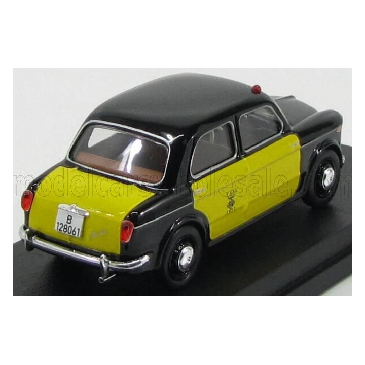 RIO MODELS FIAT 1100/103 TAXI BARCELLONA 1956 - BLACK YELLOW 1/43