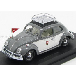 RIO MODELS VOLKSWAGEN BEETLE SWISS POST 1963 - BLACK WHITE 1/43