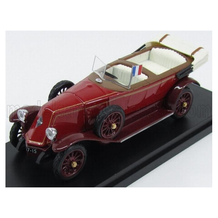 RIO MODELS RENAULT 40CV CABRIOLET OPEN PRESIDENTIAL 1925 - PERSONAL CAR GASTON DOUMERGUE - 2 TONE RED 1/43