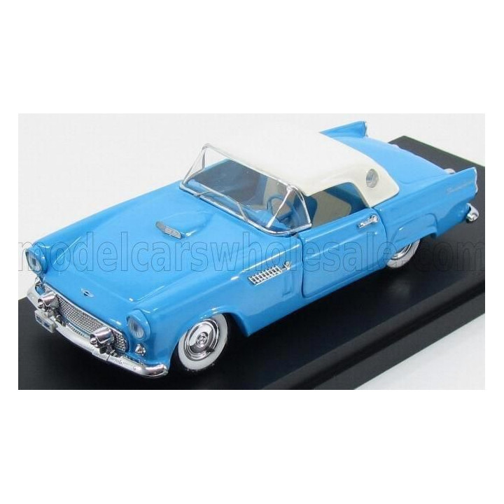 RIO MODELS FORD USA THUNDERBIRD SPIDER SOFT-TOP 1956 - LIGHT BLUE WHITE 1/43