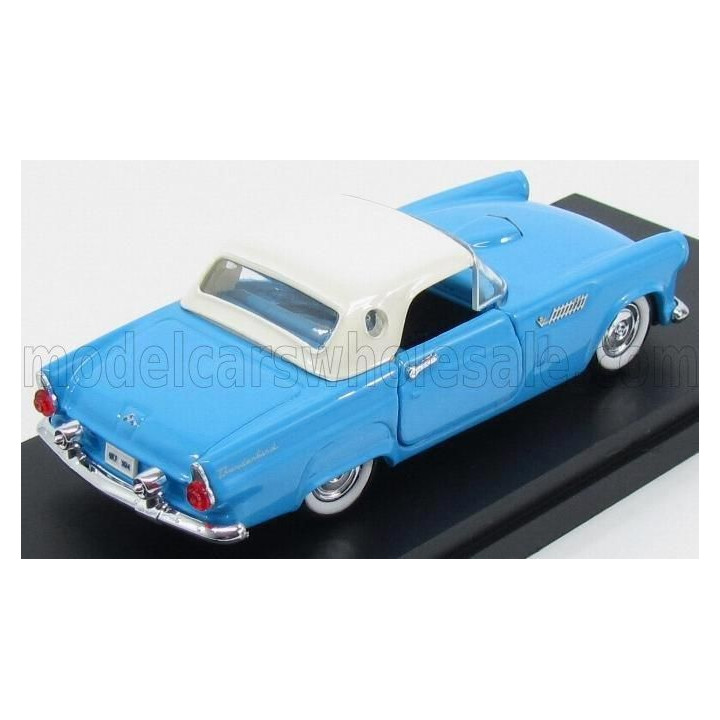 RIO MODELS FORD USA THUNDERBIRD SPIDER SOFT-TOP 1956 - LIGHT BLUE WHITE 1/43
