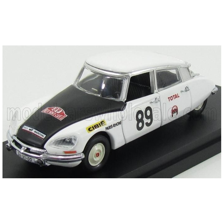RIO MODELS CITROEN DS21 N 89 RALLY MONTECARLO 1970 MARCUS - BRYDE - BRAEIN - WHITE BLACK 1/43