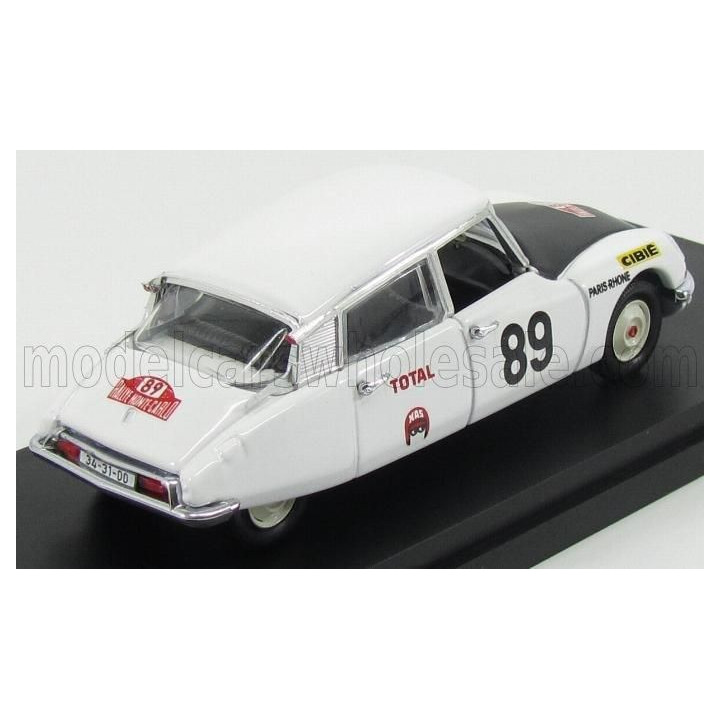 RIO MODELS CITROEN DS21 N 89 RALLY MONTECARLO 1970 MARCUS - BRYDE - BRAEIN - WHITE BLACK 1/43
