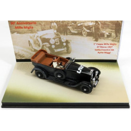 RIO MODELS ISOTTA FRASCHINI TORPEDO 8A CABRIOLET N 5 MILLE MIGLIA 1927 MAGGI - MASERATI - WITH FIGURE - 90th ANNIVERSARY MILLE M