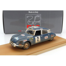 RIO MODELS CITROEN DS21 N 2 4th RALLY MAROCCO DIRTY VERSION 1971 BOB NEIRET - JACQUES TERRAMORSI - BLUE 1/43