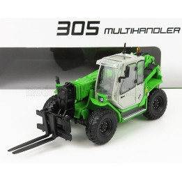 ROS MODEL SENNEBOGEN 305 MULTIHANDLER TELESCOPIC TRACTOR - GREEN SILVER 1/50