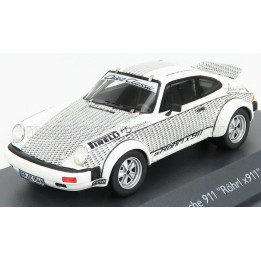 SCHUCO PORSCHE 911 COUPE WALTER ROHRL 1969 - WHITE BLACK 1/43