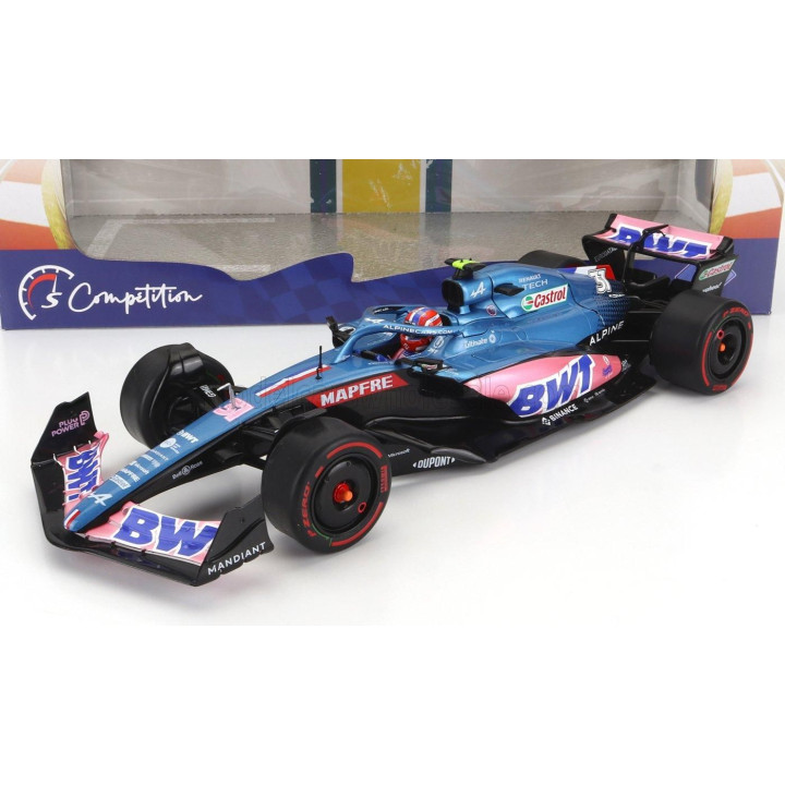SOLIDO ALPINE F1 A522 TEAM ALPINE BWT N 31 AUSTRALIAN GP 2022 ESTEBAN OCON - BLUE PINK 1/18