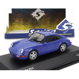 SOLIDO PORSCHE 911 964 RS COUPE 1992 - BLUE 1/43