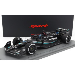 SPARK MODEL MERCEDES GP F1 W14 TEAM MERCEDES-AMG PETRONAS FORMULA ONE N 63 SEASON 2023 GEORGE RUSSEL - MATT BLACK 1/18