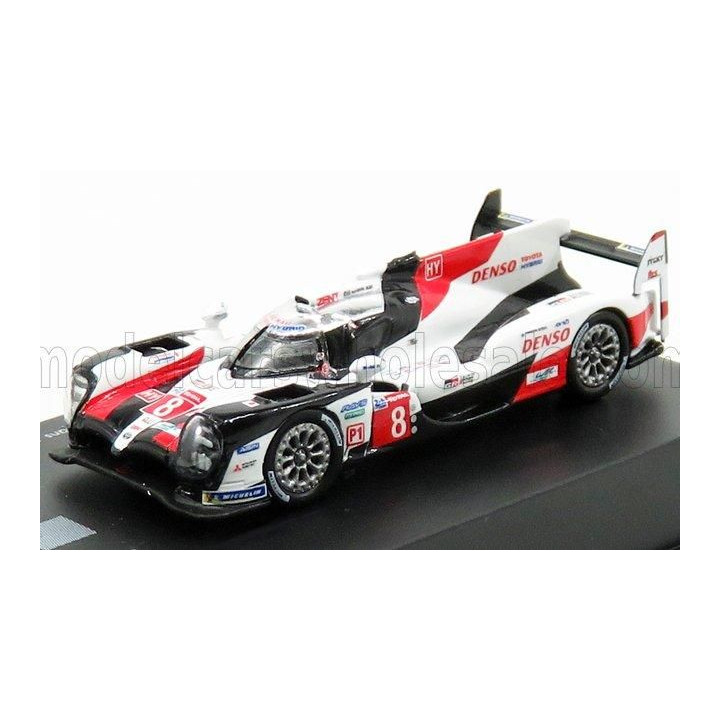 SPARK MODEL TOYOTA TS050 HYBRID TEAM TOYOTA GAZOO RACING N 8 WINNER 24h LE MANS 2019 S.BUEMI - K.NAKAJIMA - F.ALONSO - WHITE RED