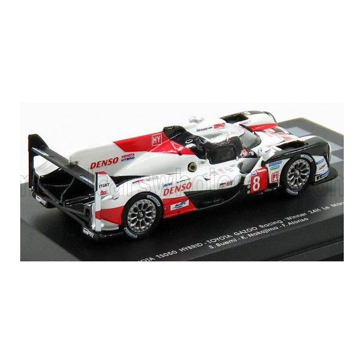 SPARK MODEL TOYOTA TS050 HYBRID TEAM TOYOTA GAZOO RACING N 8 WINNER 24h LE MANS 2019 S.BUEMI - K.NAKAJIMA - F.ALONSO - WHITE RED