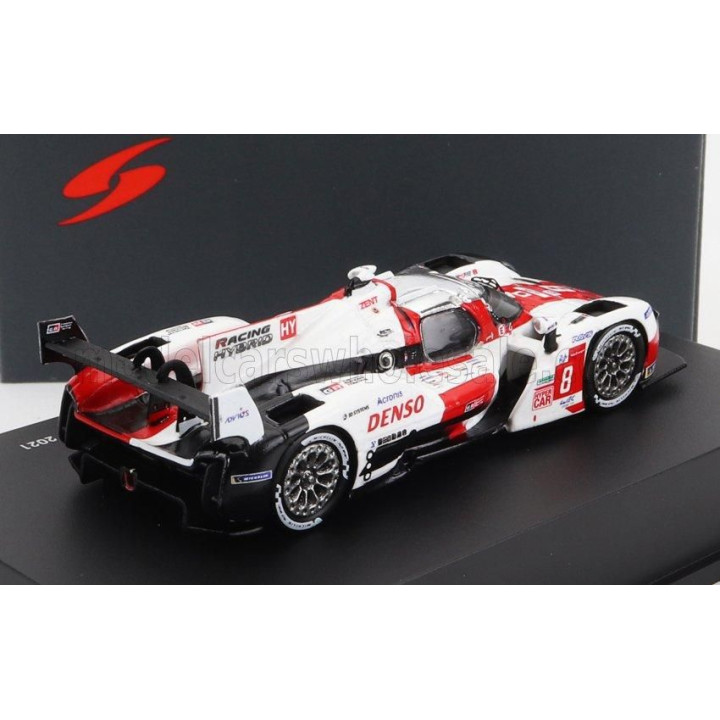 SPARK MODEL TOYOTA GR010 3.5L V6 TWIN TURBO HYBRID TEAM GAZOO RACING N 8 2nd 24h LE MANS 2021 S.BUEMI - N.NAKAJIMA - B.HARTLEY -