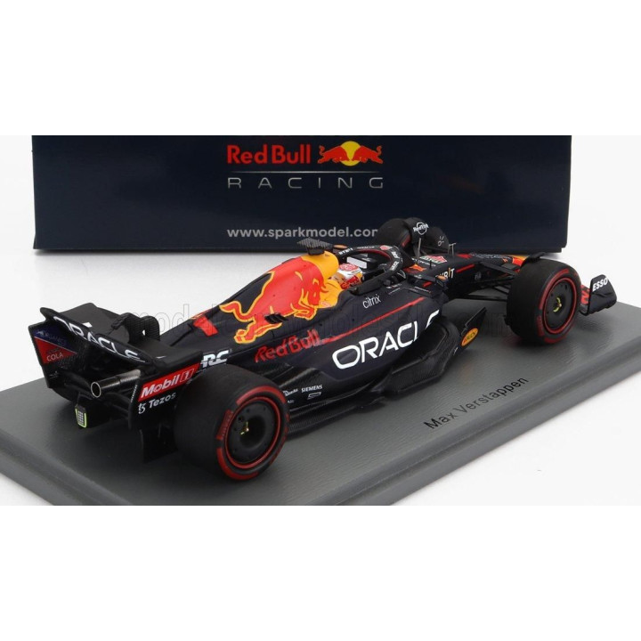 SPARK MODEL RED BULL F1  RB18 TEAM ORACLE RED BULL RACING N 1 WINNER DUTCH GP WORLD CHAMPION 2022 - 30th VICTORY MAX VERSTAPPEN 