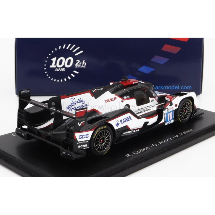 SPARK MODEL ORECA 07 GIBSON GK428 4.2L V8 TEAM VECTOR SPORT N 10 24h LE MANS 2023 G.AUBRY - R.CULLEN - M.KAISER - WHITE BLACK 1/