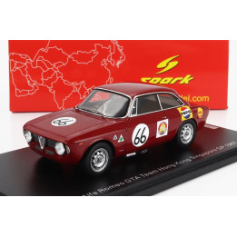 SPARK MODEL ALFA ROMEO GIULIA GTA TEAM HONG KONG N 66 SINGAPORE GP 1967 ALBERT POON - RED 1/43