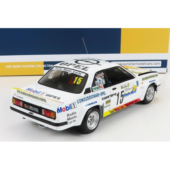 SUN STAR OPEL ASCONA 400 (night version) N 15 WINNER RALLY INTERNAZIONALE DELLA LANA 1982 M.BIASION - RUDY - WHITE 1/18