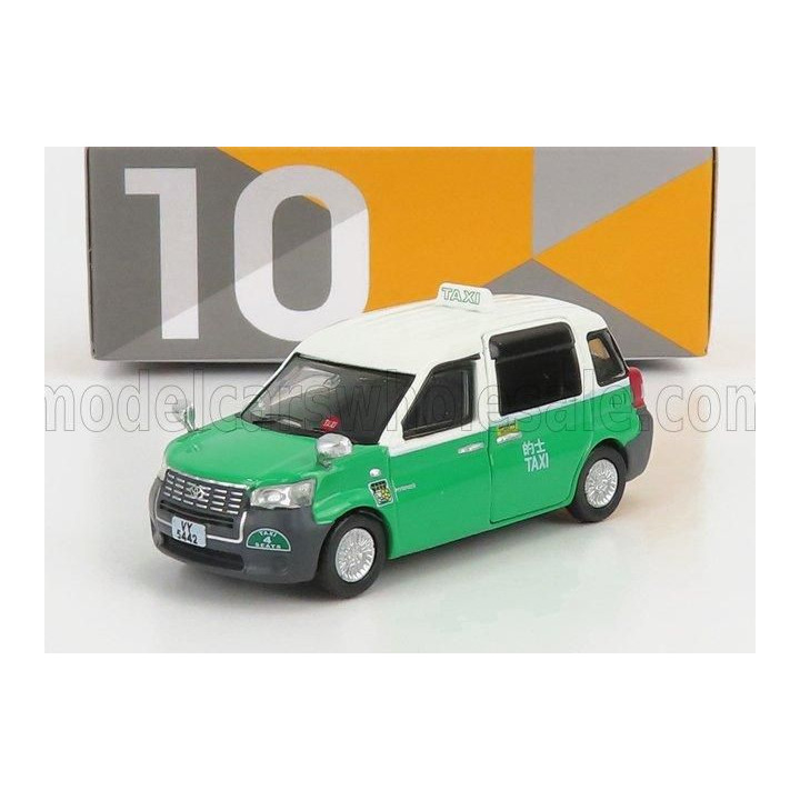 TINY TOYS TOYOTA HYBRID COMFORT TAXI 2020 - GREEN WHITE 1/64
