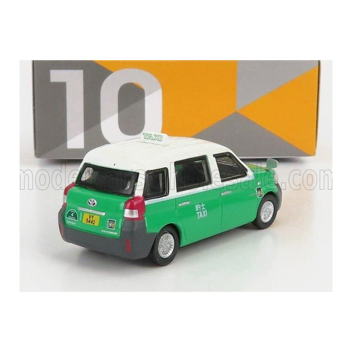 TINY TOYS TOYOTA HYBRID COMFORT TAXI 2020 - GREEN WHITE 1/64