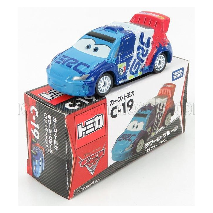 TOMICA WALT DISNEY PIXAR CARS - RAOUL CAROUL - BLUE WHITE RED 1/64