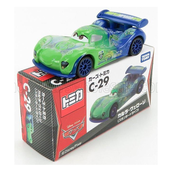 TOMICA WALT DISNEY PIXAR CARS - CARLA VELESCO - GREEN BLUE 1/64