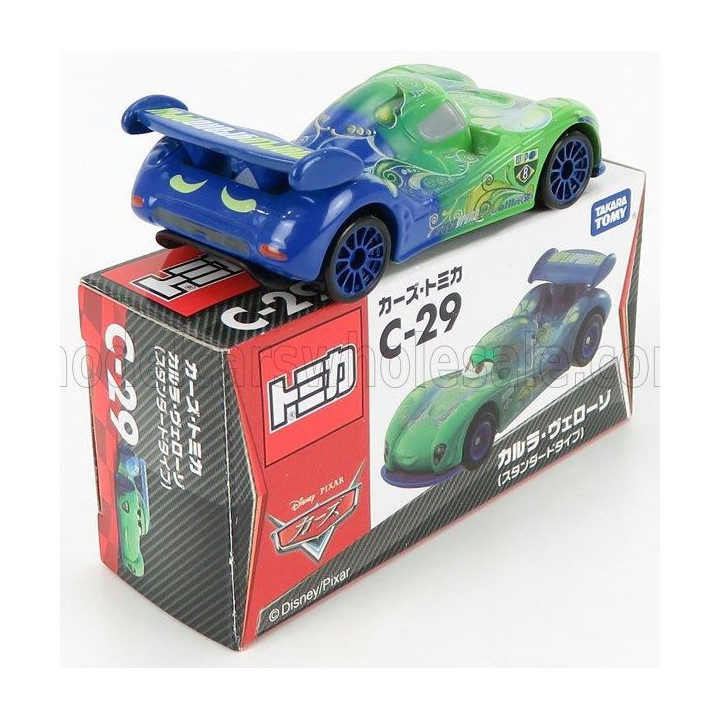 TOMICA WALT DISNEY PIXAR CARS - CARLA VELESCO - GREEN BLUE 1/64