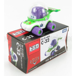 TOMICA WALT DISNEY PIXAR CARS - BUZZY LIGHTYEAR - WHITE LILLAC 1/64