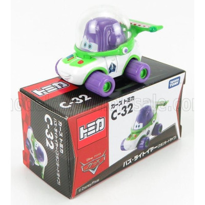 TOMICA WALT DISNEY PIXAR CARS - BUZZY LIGHTYEAR - WHITE LILLAC 1/64