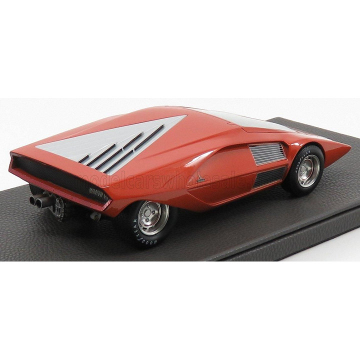 TOPMARQUES LANCIA STRATOS ZERO CONCEPT 1970 - REDDISH BROWN 1/12