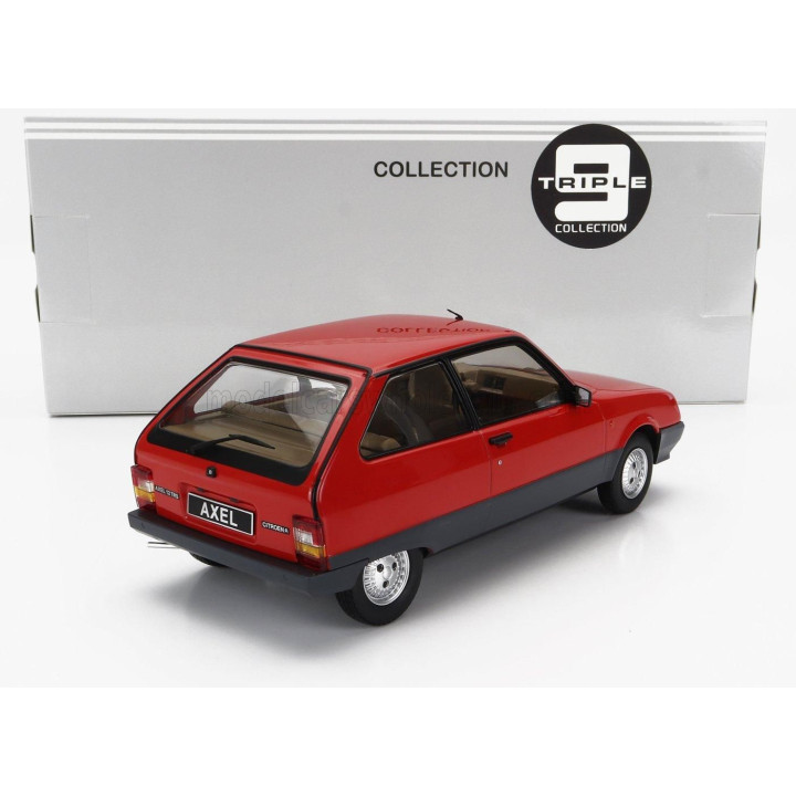 TRIPLE9 CITROEN AXEL 12 TRS 1990 - RED GREY 1/18