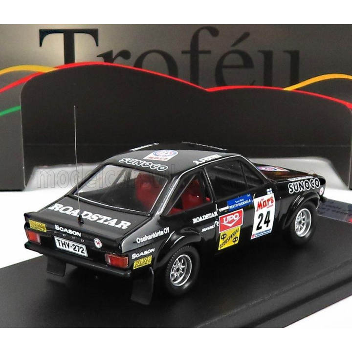 TROFEU FORD ENGLAND ESCORT MKII N 24 RALLY 1000 LAKES 1979 L.LAMPI - P.KUUKKALA - BLACK 1/43