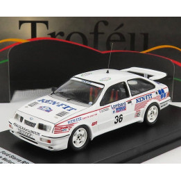 TROFEU FORD ENGLAND SIERRA RS COSWORTH N 36 RALLY RAC LOMBARD 1987 C.MELLORS - H.WHITE - WHITE 1/43