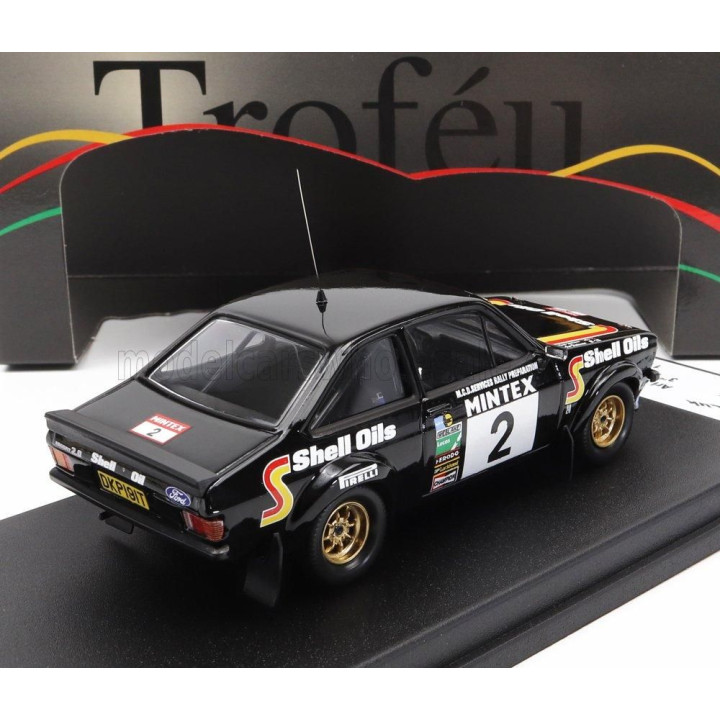 TROFEU FORD ENGLAND ESCORT MKII (night version) N 2 3rd RALLY MINTEX 1982 A.VATANEN - N.WILSON - BLACK 1/43