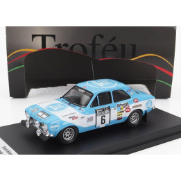 TROFEU FORD ENGLAND ESCORT MKI (night version) N 6 RALLY RAC LOMBARD 1973 HANNU MIKKOLA - JOHN DAVENPORT - LIGHT BLUE WHITE 1/43