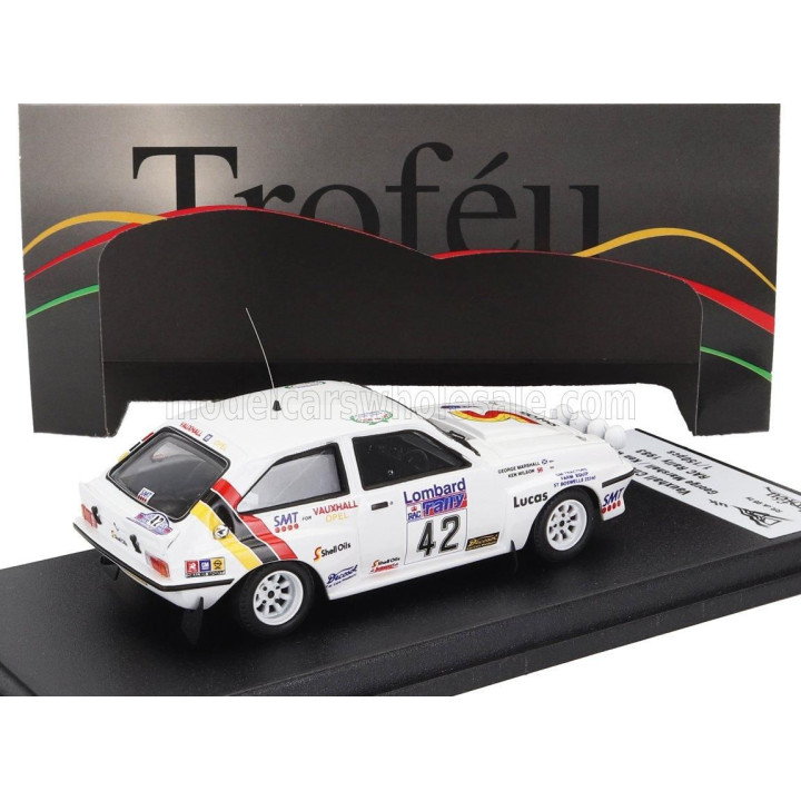 TROFEU VAUXHALL CHEVETTE HSR (night version) N 42 RALLY RAC LOMBARD 1983 GEORGE MARSHALL - KEN WILSON - WHITE 1/43