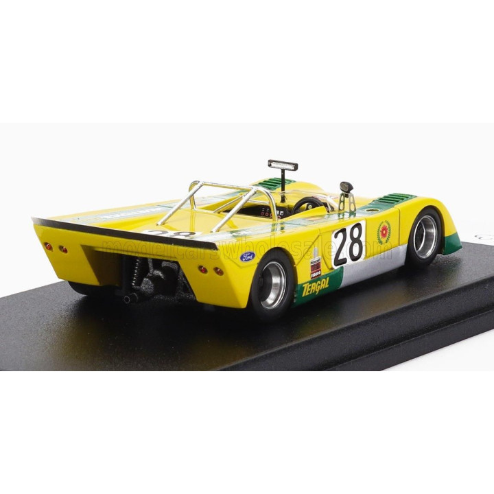 TROFEU CHEVRON B21 FVC COSWORTH N 28 RALLY VILA REAL 1972 JOSE JUNCADELLA - YELLOW GREEN 1/43