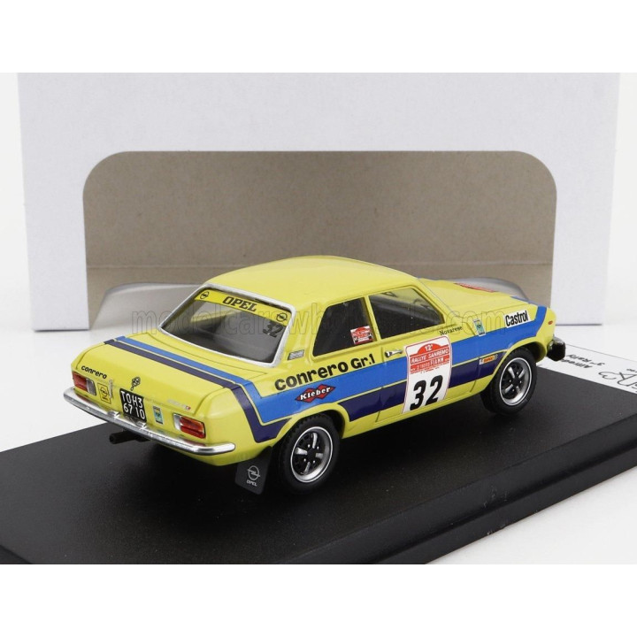 TROFEU OPEL ASCONA (night version) N 32 3rd RALLY SANREMO 1974 ALFREDO FAGNOLA - EVIO NOVARESE - YELLOW BLUE 1/43