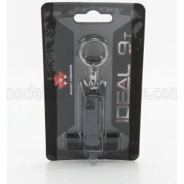 UNIVERSAL HOBBIES MASSEY FERGUSON PORTACHIAVI - KEYRING IDEAL 9T MIETITREBBIA - HARVESTER 2020 - CM. 6.0 - GREY BLACK 1/100