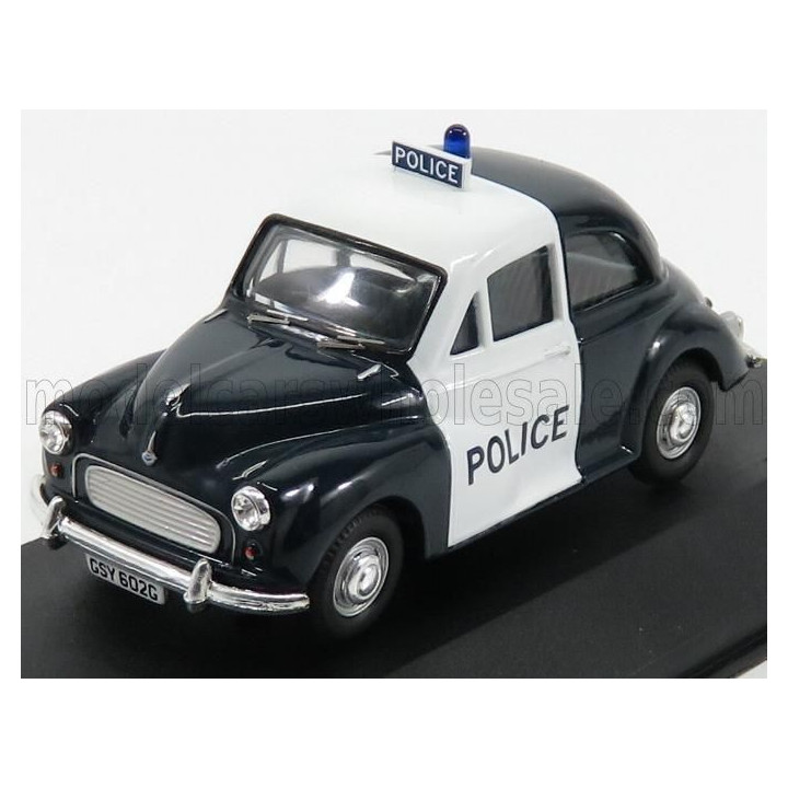 VANGUARDS MORRIS MINOR 1000 POLICE 1963 - DARK BLUE WHITE 1/43