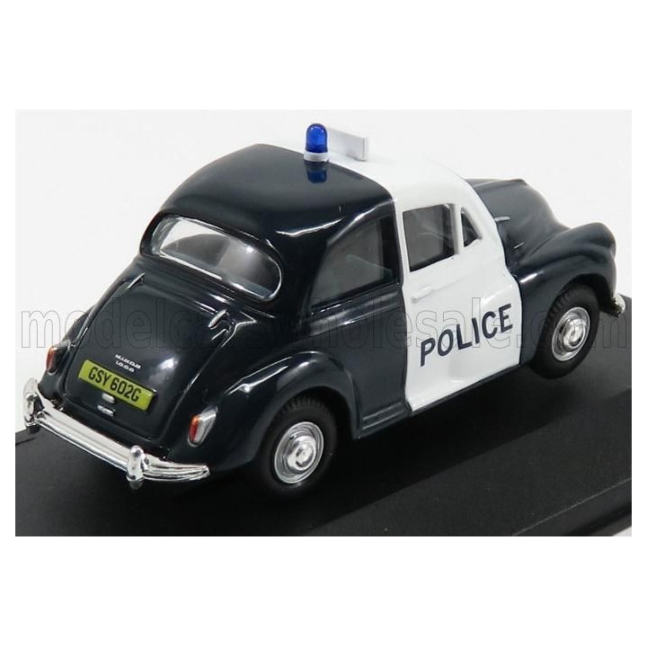 VANGUARDS MORRIS MINOR 1000 POLICE 1963 - DARK BLUE WHITE 1/43