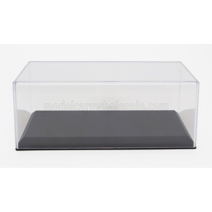 VETRINA DISPLAY BOX VETRINA DISPLAY BOX BOX FOR 1/43 BASE IN PLASTICA NERA - PLASTIC BASE BLACK - Lungh.LENGTH cm 18.0 X Largh.W