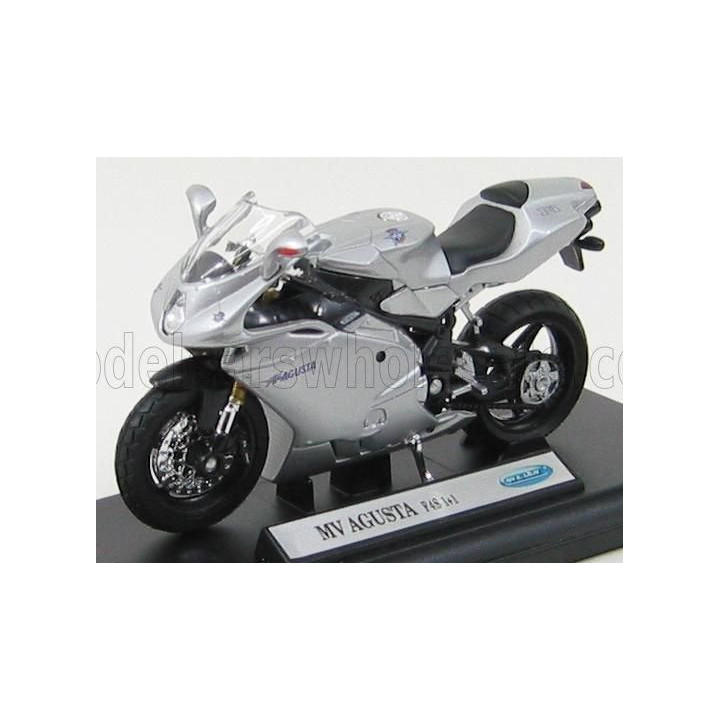 WELLY MV AGUSTA F4S 1+1 1998 - SILVER 1/18